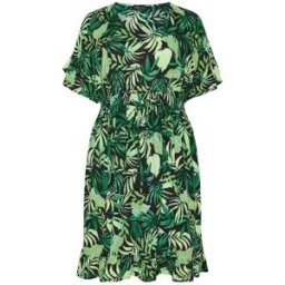 Yours Curve Yours Curve Mini Crinkle Beach Coverup vert FR 48-50 (EU 46-48)