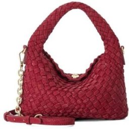 Dune London Dune London Dinky deliberate Mini Woven Slouch Bag rouge Un an