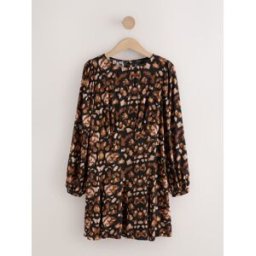 Next Mini robe trapèze à manches longues avec coutures apparentes Noir FR 34 (EU 32)