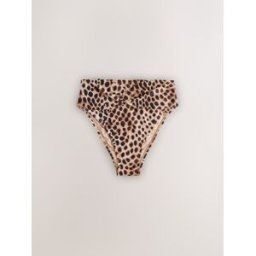 Next Bas de bikini taille haute pour stomie Brun FR 38 (EU 36)