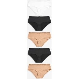 Next Lot de 5 slips en microfibre Noir FR 56 (EU 54)