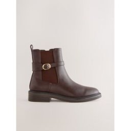 Next Bottines Chelsea à boucles Brun EU 37.5 (UK 4.5)