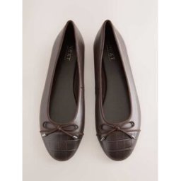 Next Ballerines à bout rond Forever Comfort Brun EU 40 L (UK 6.5)