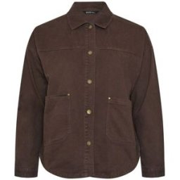 Yours Curve Yours Curve Denim Shacket Brun FR 44 (EU 42)