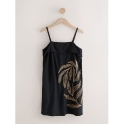 Next Robe d'été mini à bretelles repliables Noir FR 54 (EU 52)