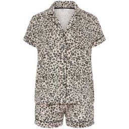 Yours Curve Yours Curve Soft Touch Cropped Pyjamas Set naturel FR 44-46 (EU 42-44)