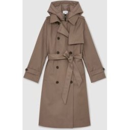 Reiss Reiss Azura Hooded Insert Trench Coat naturel FR 36 (EU 34)