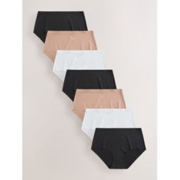 Next Culotte invisible confort sans VPL 7 Pack Noir FR 40 (EU 38)