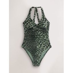 Next Maillot de bain dos nu gainant vert FR 42 Tall (EU 40 T)