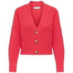 ONLY ONLY Ribbed Cardigan rouge FR 42-44 (EU 40-42)