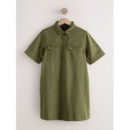 Next Robe chemise utilitaire mini vert FR 44 (EU 42)