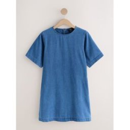 Next Mini Robe T-shirt en Denim léger bleu S Tall (FR 38-40)