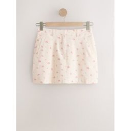 Next Mini-jupe en lin riche pâle FR 48 Long (EU 46 L)