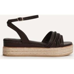 Linzi Linzi Dazed Flatform Sandals With Ruched Front Strap Brun EU 41 (UK 8)
