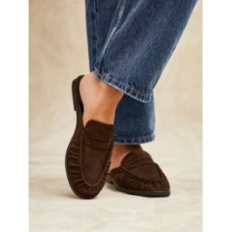 Linzi Linzi Intro Ruched Slip On Mules Brun EU 36 (UK 3)