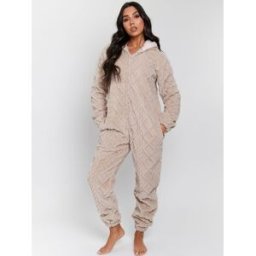 Loungeable Loungeable Cable Cutwork All-In-One Brun XL (FR 50-52)