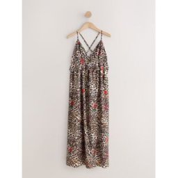 Rockett St George Robe de plage tissée à volants Rockett St George Imprimé animal FR 48 (EU 46)