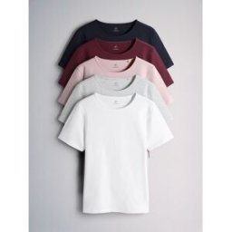 The Set The Set pack 5 Manches courtes T-shirt ajusté à col rond Gris XS (FR 36)