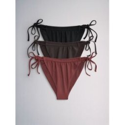 The Set The Set 3 Bas de bikini à nouer Noir XS (FR 36)