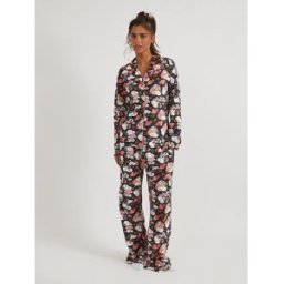 Skinnydip Skinnydip Peanuts Snoopy Love Pyjamas and Scrunchie Set Noir XL (FR 50-52)
