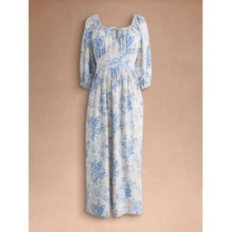 Cath Kidston Robe midi Fleuri Cath Kidston Ceinturée Mi-long imprimée bleu FR 42 (EU 40)