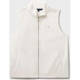 Crew Clothing Crew Clothing Micro Fleece Zip Curved Edge Gilet naturel FR 42 (EU 40)