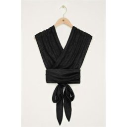 Top noir avec lurex My Jewellery Noir M femme