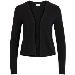 VILA VILA Long Sleeve Cropped Lightweight Cardigan Noir FR 40 (EU 38)