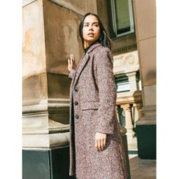 Roman Roman Petite Herringbone Smart Coat rouge FR 46 (EU 44)