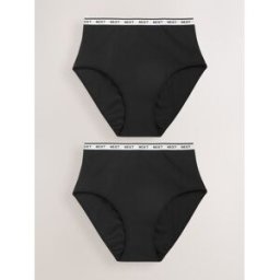 Next Lot de 2 culottes menstruelles à fort débit Noir FR 52 (EU 50)
