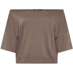 Yours Curve Yours Curve Off Shoulder Short Sleeve Sweat Top Brun FR 52-54 (EU 50-52)