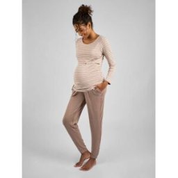Jojo Maman Bébé JoJo Maman Bébé Maternity & Nursing Star Pyjamas Set Brun L (FR 46-48)