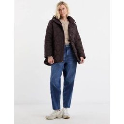JD Williams JD Williams Short Quilted Jacket Brun FR 56 (EU 54)