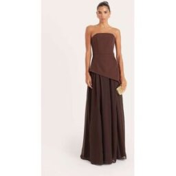 4th & Reckless 4th & Reckless Bandeau Maxi Dress Brun FR 38 (EU 36)