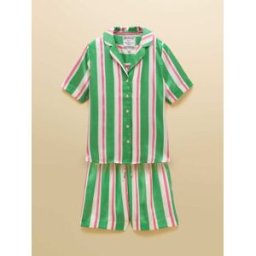 joules Joules Short Satin Pyjama Set vert M (FR 42-44)
