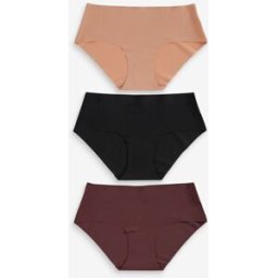 Next Culotte invisible confort sans VPL 3 Pack Noir FR 52 (EU 50)