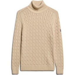 Superdry Slouchy Cable Roll Neck Jumper Nue FR 42 (EU 40)