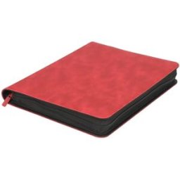 INF Classeur rigide 9-poches 14 pages 252 emplacements – Couverture PU embossée, compatible avec Pokemon et cartes standards Rouge