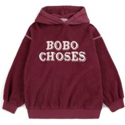 Bobo Choses Sweat Capuche Bobo Coton Bio Bordeaux 2/3 ans