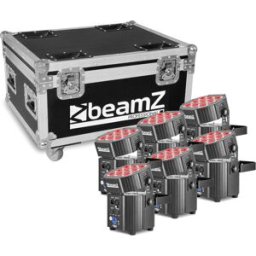Ensemble de projecteurs beamZ Pro BBP60, lot de 6 pièces dans une mallette de transport avec chargeur - Kits