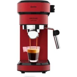 Cecotec Machine À Café Express Cafelizzia 790 Steel Pro. Acier Inox, Système Thermoblock, 20bars, Mode Auto Pour 1 Et 2