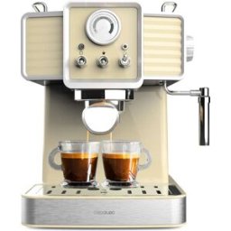 Cecotec Machine À Café Express Power Espresso 20 Tradizionale Light Yellow. 1350w, Espresso Et Cappuccino, 20 Bars Et