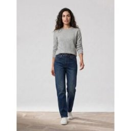 Scotch & Soda - Jean Boyfriend 100% Coton Bio bleu moyen 24/L32