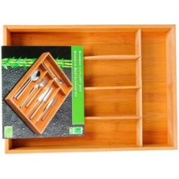 5 Five Plateau De Rangement Pour Couverts En Bambou 35x25 Cm Brown One Size
