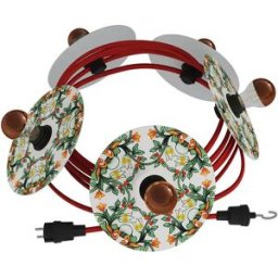 Creative Cables Système Lumet Maioliche Avec Guirlande En Câble Textile5 Douilles De Lampe Et Abat-jourcrochet Et Prise Noire Avec Bulb 7.5 M Red-Green One Size