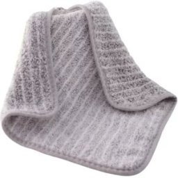 INF Torchons en Charbon de Bambou Rayés avec Bordure - Gris, Lot de 5 S