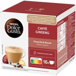 Nescafé® Caffé Ginseng - 16 Capsules de café pour Dolce Gusto - Café avec du lait - Café Ginseng