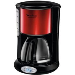 Machine À Café Filtre Moulinex Comptoir Black, Red Ground Coffee 15 Tasses