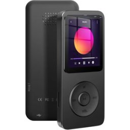 AVIZAR Lecteur Mp3 Musique Et Vidéo Avec Bluetooth Compatible Carte Micro Sd Noir