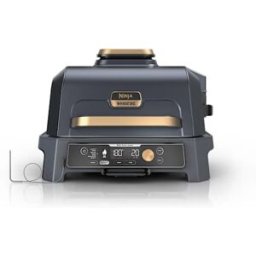 Barbecue électrique et fumoir Ninja Woodfire Pro Connect XL avec housse - Bleu et Or Bleu/Or OG901EUBL1 par SharkNinja